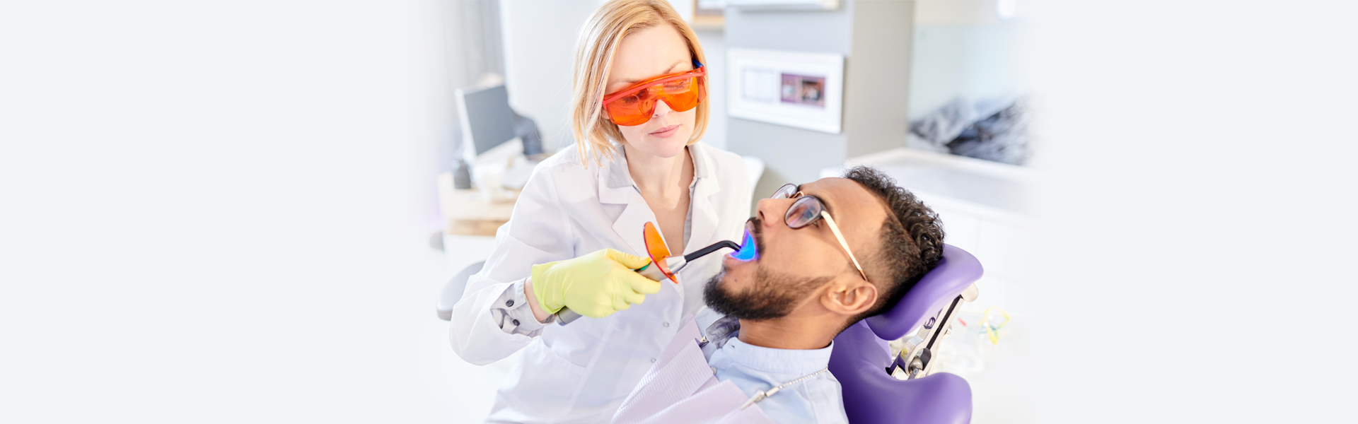 Dentist in Ajax with patient
