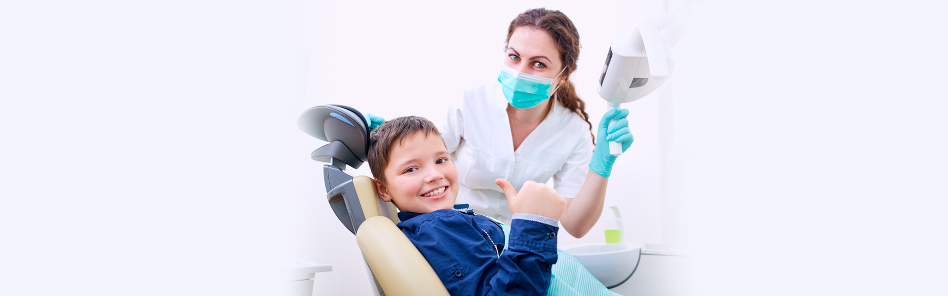 Smark kid with Ajax dentist.