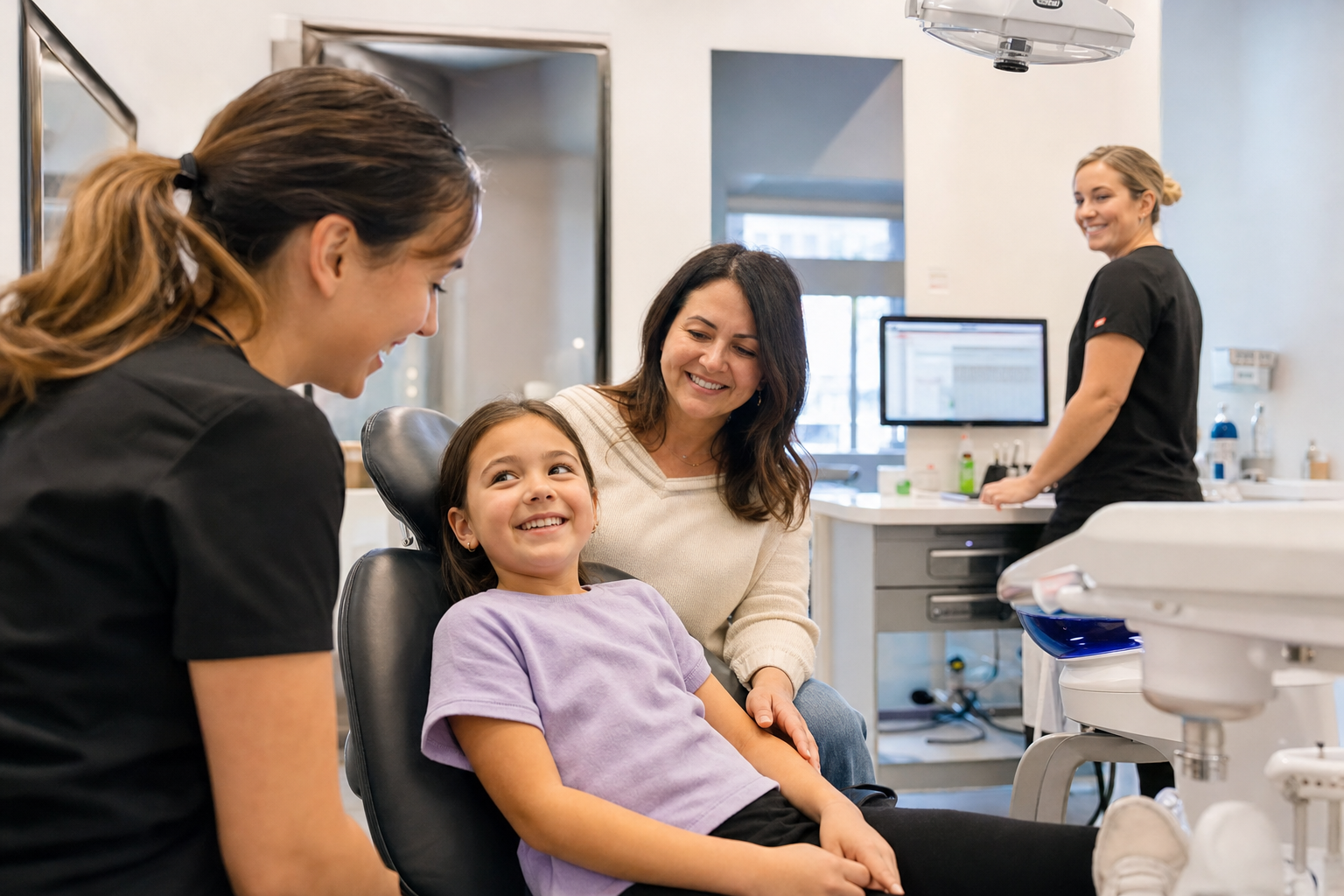 Exterior of a Calgary dental clinic welcoming local families
