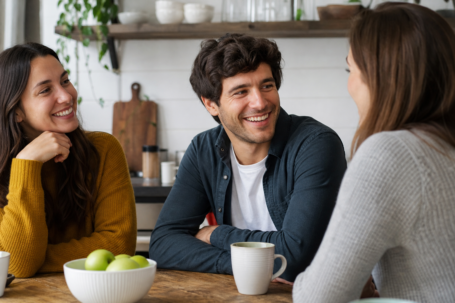 Adult showing clear Invisalign aligners with a confident smile